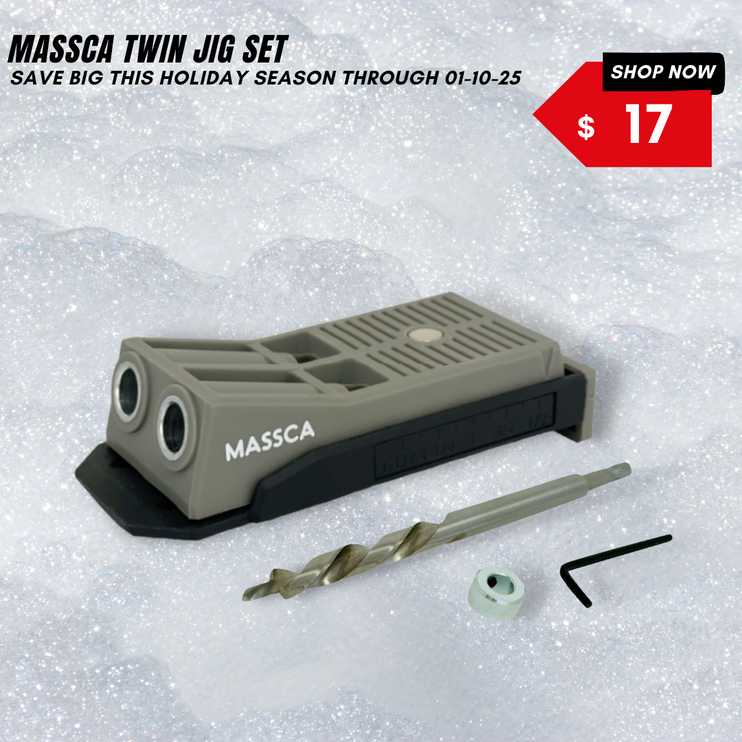 Massca Twin Pocket Hole Jig Set