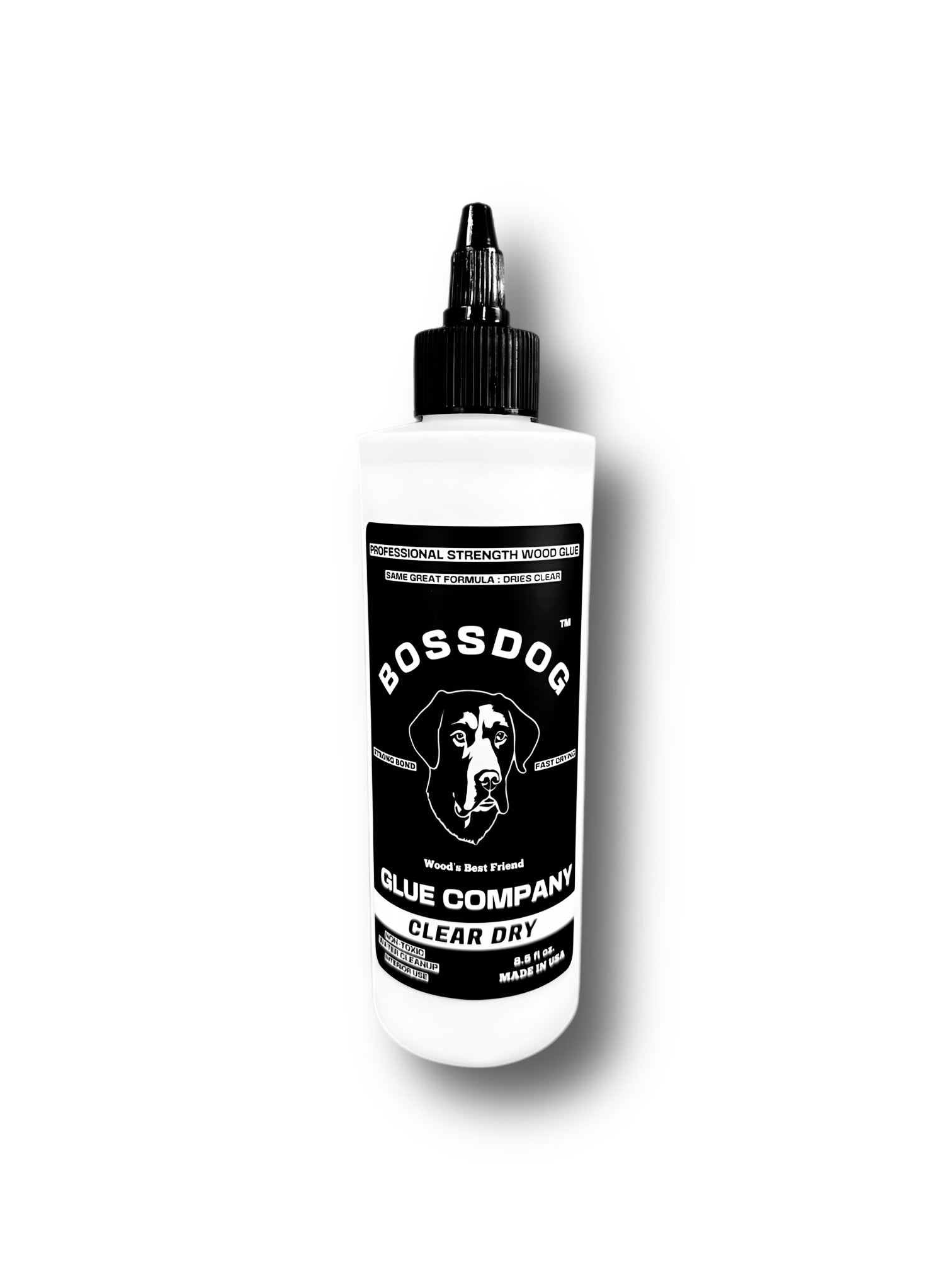 8.5 fl oz Clear Dry BOSSDOG Wood Glue