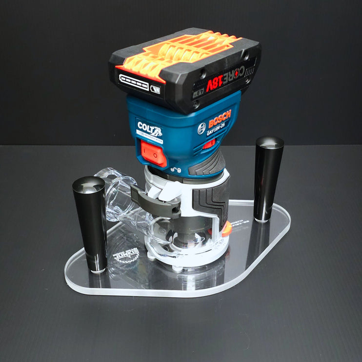 DUAL GRIP Router Base Plate for Bosch Colt GKF18V-25