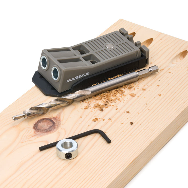 Massca Twin Pocket Hole Jig Set