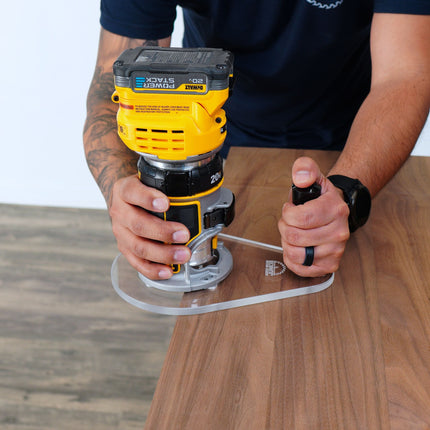 SINGLE GRIP Router Base Plate for DeWalt DWP611 and DCW600B
