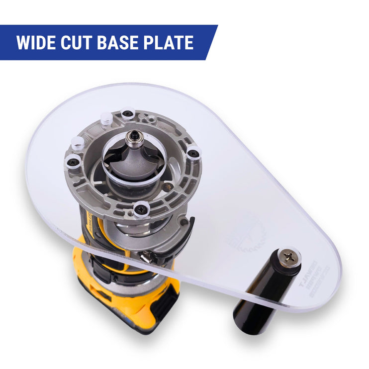 SINGLE GRIP Router Base Plate for DeWalt DWP611 and DCW600B