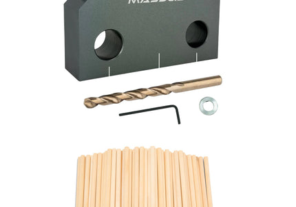 Dowel Jig X & 20 units 5/16" X 6" Wooden Dowel