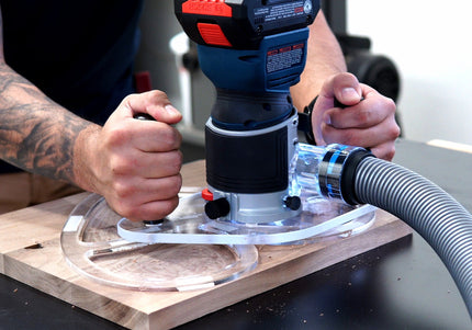 DUAL GRIP Blank Router Base Plate
