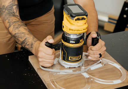 DUAL GRIP Router Base Plate for DeWalt DWP611 and DCW600B