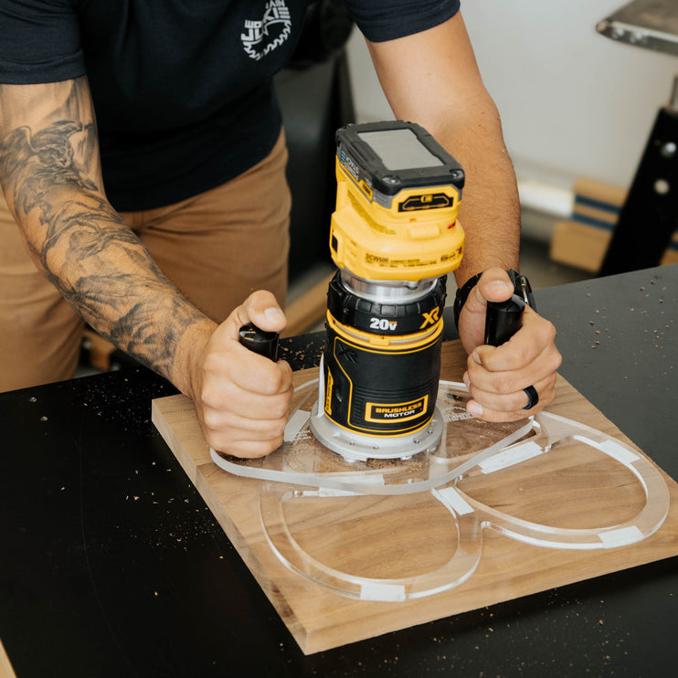DUAL GRIP Router Base Plate for DeWalt DWP611 and DCW600B