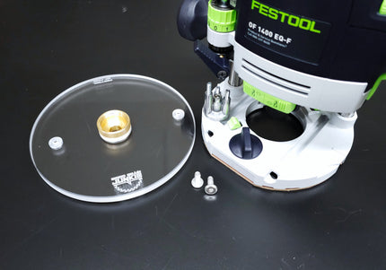 7in Round Base Plate - Festool OF 1010 REQ-F and 1400 EQ-F Router