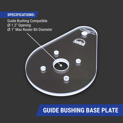 SINGLE GRIP Router Base Plate for Ridgid and Ryobi