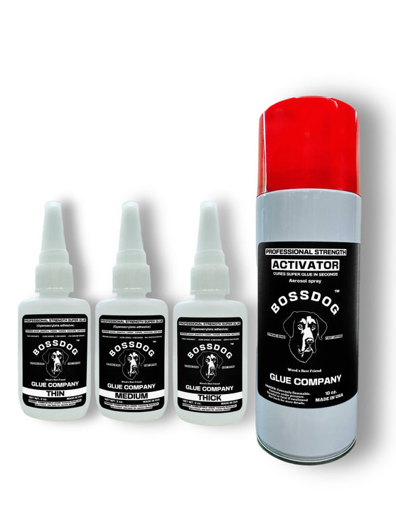 ULTIMATE Professional Strength Super Glue TRIPLE DOG DEAL + 10oz ACTIVATOR