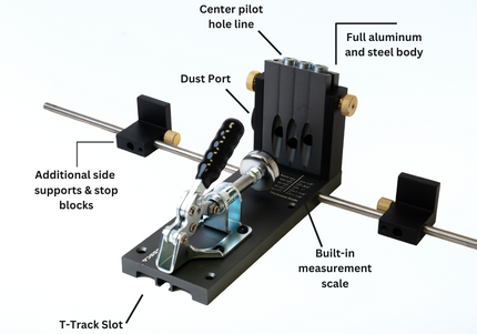 Massca M2 PRO Aluminum Pocket Hole Jig System