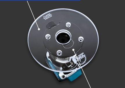 6 inch ROUND Router Base Plate for Makita RT0701C and XTR01Z