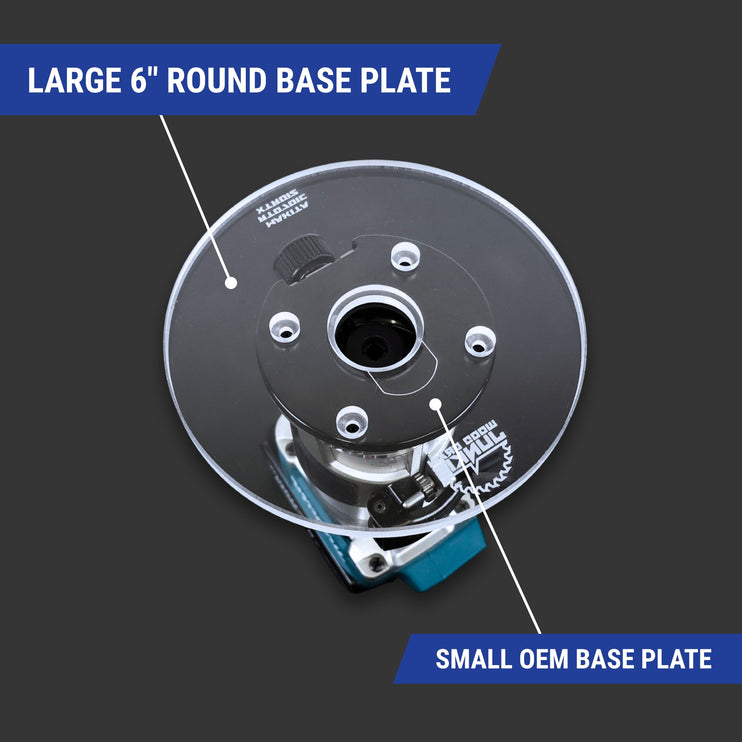 6 inch ROUND Router Base Plate for Makita RT0701C and XTR01Z