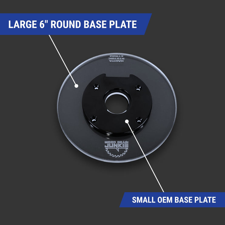 6 inch ROUND Router Base Plate for Bosch Colt GKF18V-25