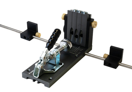 Massca M2 PRO Aluminum Pocket Hole Jig System | Bundle #6  ( Updated Triple Pilot Hole )