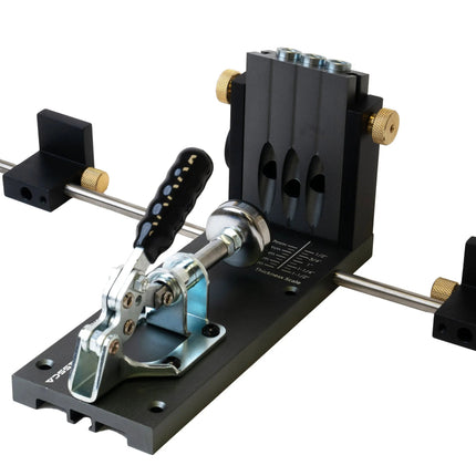 Massca M2 PRO Aluminum Pocket Hole Jig System | Bundle #6  ( Updated Triple Pilot Hole )