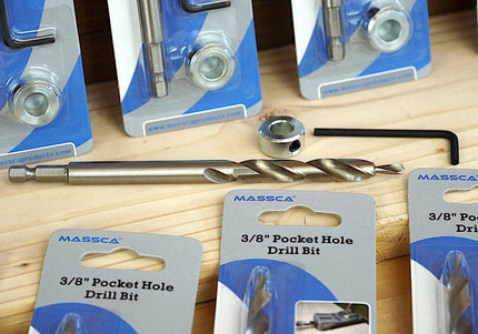 Massca 3/8'' Pocket-Hole Drill Bit Set