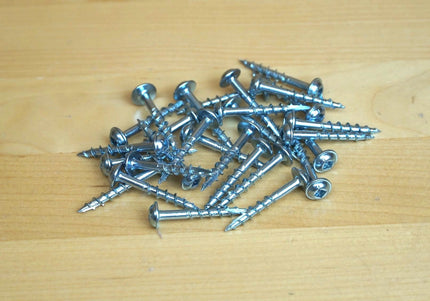 Massca Pocket-Hole Screw Kit 500 Units | Self-Tapping Zinc Plated