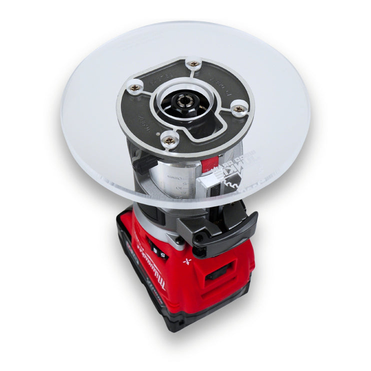 6 inch ROUND Router Base Plate for Milwaukee M18 FUEL 2723-20