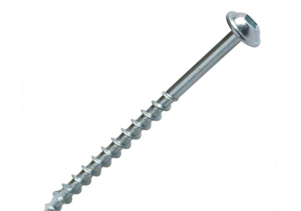 2-1/2'' Coarse Thread #8 Zinc Pocket Hole Screws - 100 Screws