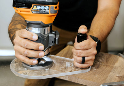 SINGLE GRIP Router Base Plate for Ridgid and Ryobi