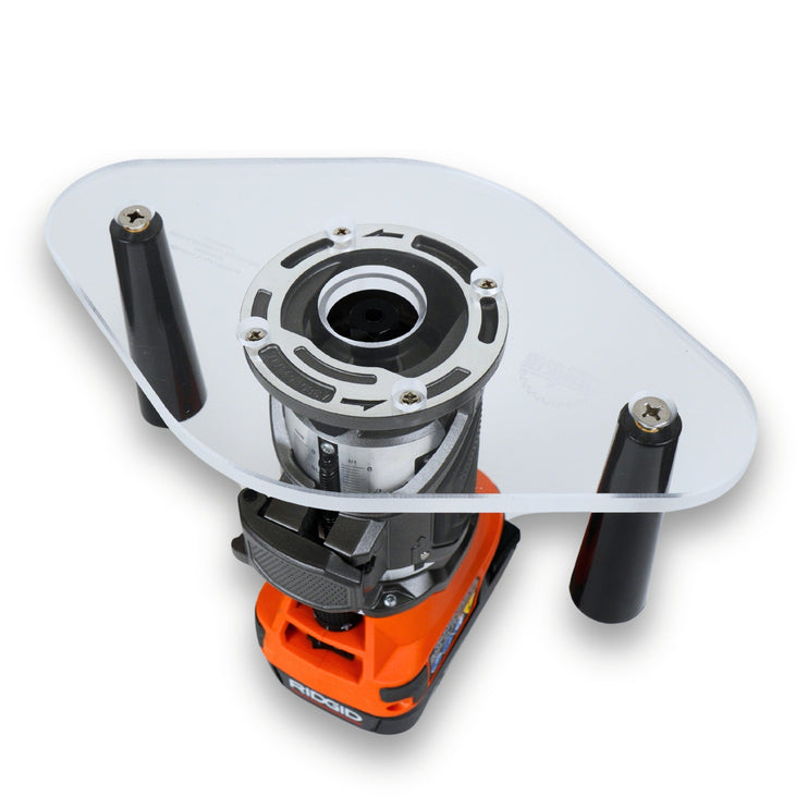 DUAL GRIP Router Base Plate for Ridgid and Ryobi