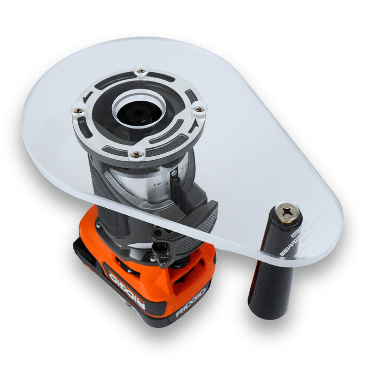 SINGLE GRIP Router Base Plate for Ridgid and Ryobi