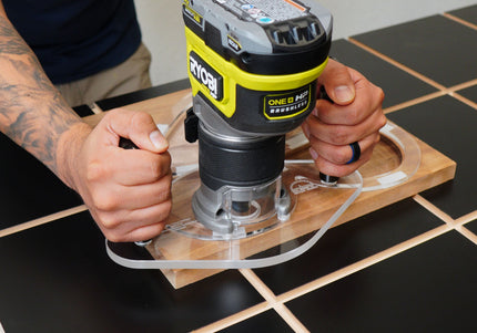 DUAL GRIP Router Base Plate for Ridgid and Ryobi