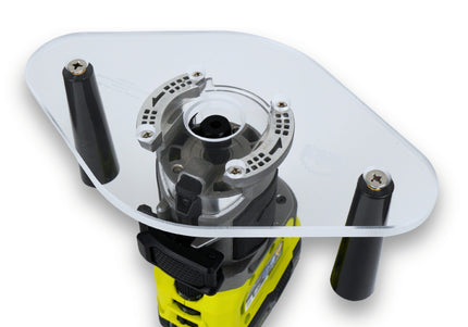 DUAL GRIP Router Base Plate for Ridgid and Ryobi