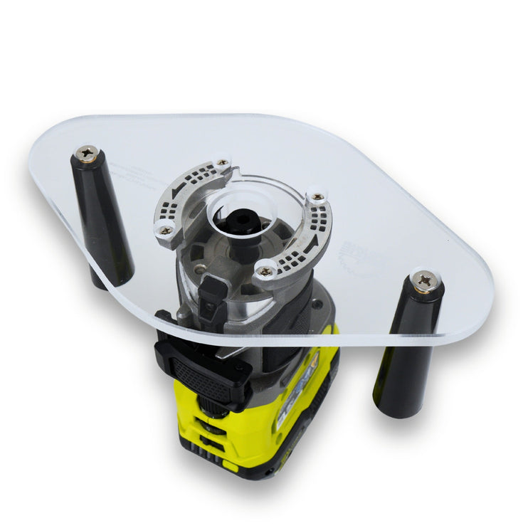 DUAL GRIP Router Base Plate for Ridgid and Ryobi