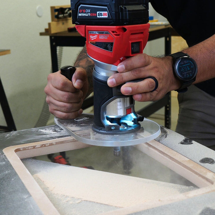 SINGLE GRIP Router Base Plate for Milwaukee M18 FUEL 2723-20
