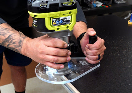 SINGLE GRIP Router Base Plate for Ridgid and Ryobi