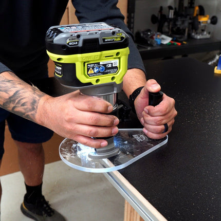 SINGLE GRIP Router Base Plate for Ridgid and Ryobi