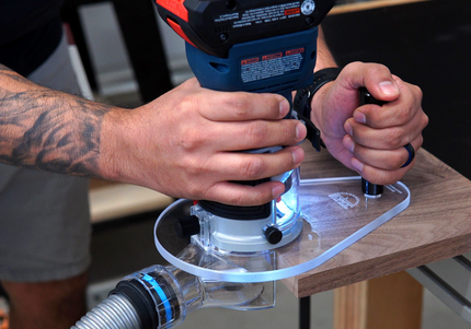 SINGLE GRIP Blank Router Base Plate