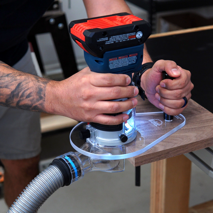SINGLE GRIP Blank Router Base Plate