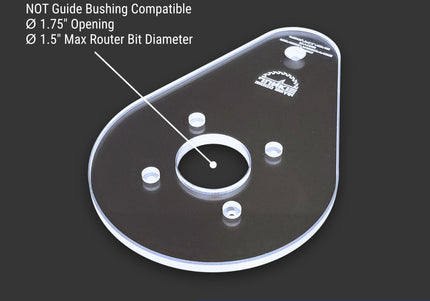 SINGLE GRIP Router Base Plate for Kreg 20V Ionic Drive