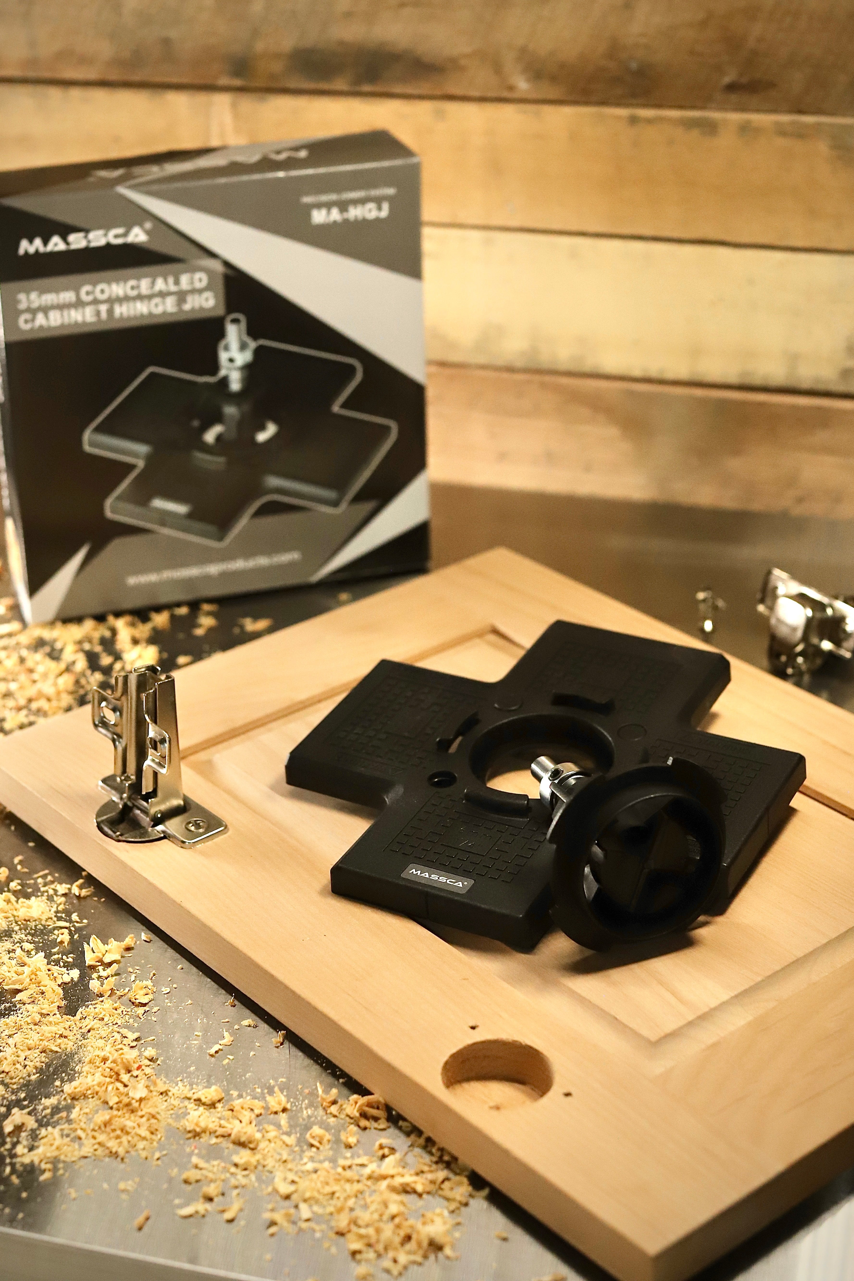 Massca Concealed Hinge Jig for Easy Installation of Concealed Cabinet Hinges