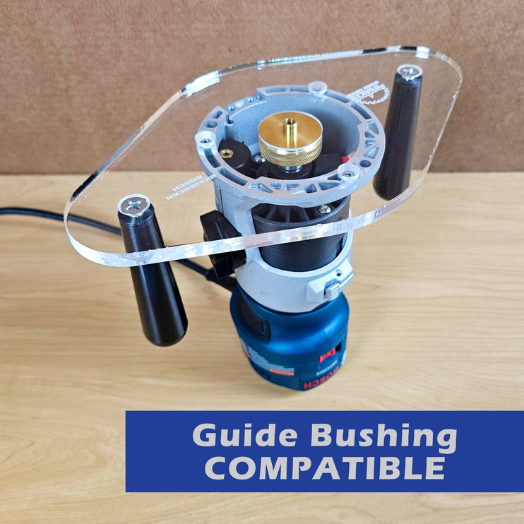 DUAL GRIP Router Base Plate for Bosch Colt PR20EVS and GKF125CE
