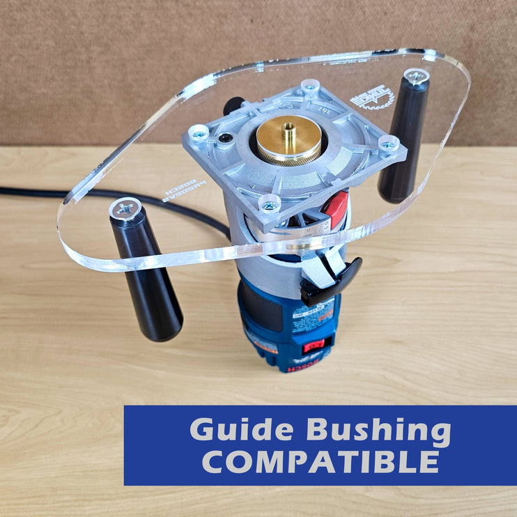 DUAL GRIP Router Base Plate for Bosch Colt PR20EVS and GKF125CE