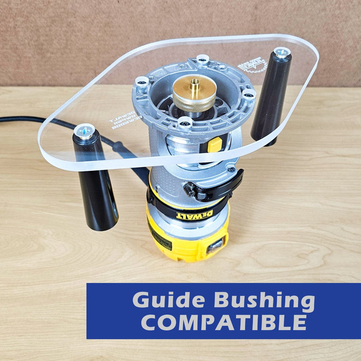 DUAL GRIP Router Base Plate for DeWalt DWP611 and DCW600B