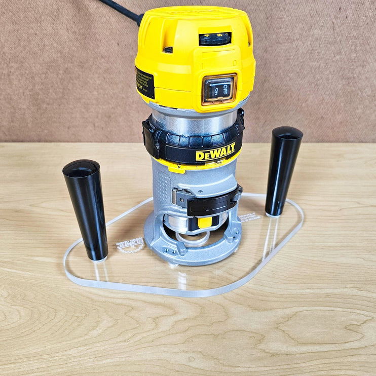 DUAL GRIP Router Base Plate for DeWalt DWP611 and DCW600B