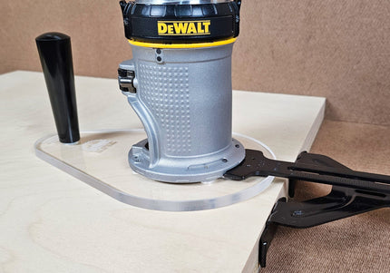 SINGLE GRIP Router Base Plate for DeWalt DWP611 and DCW600B