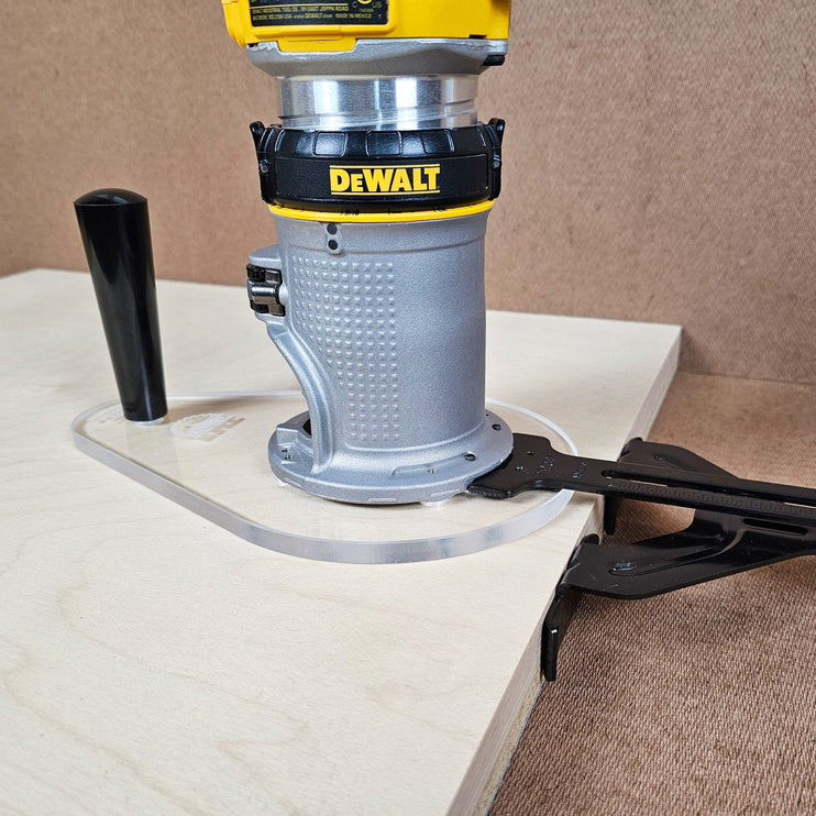 SINGLE GRIP Router Base Plate for DeWalt DWP611 and DCW600B