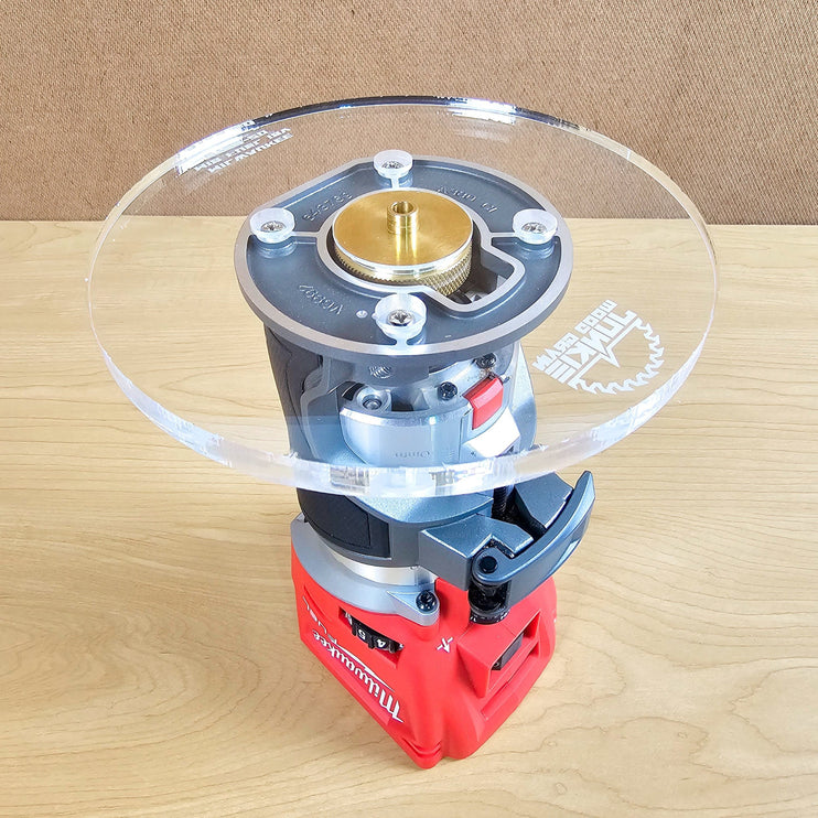 6 inch ROUND Router Base Plate for Milwaukee M18 FUEL 2723-20