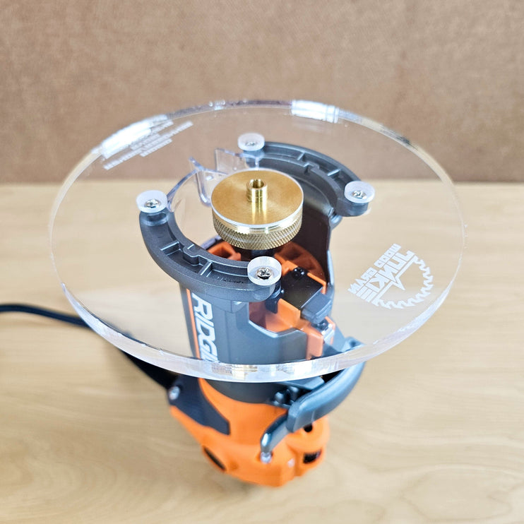 6 inch ROUND Router Base Plate for Ridgid and Ryobi