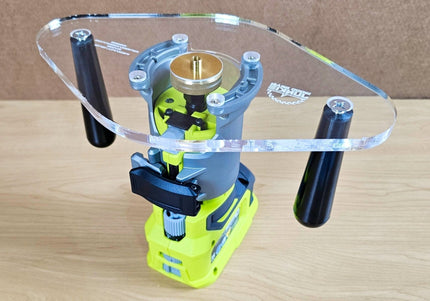 DUAL GRIP Router Base Plate for Ridgid and Ryobi