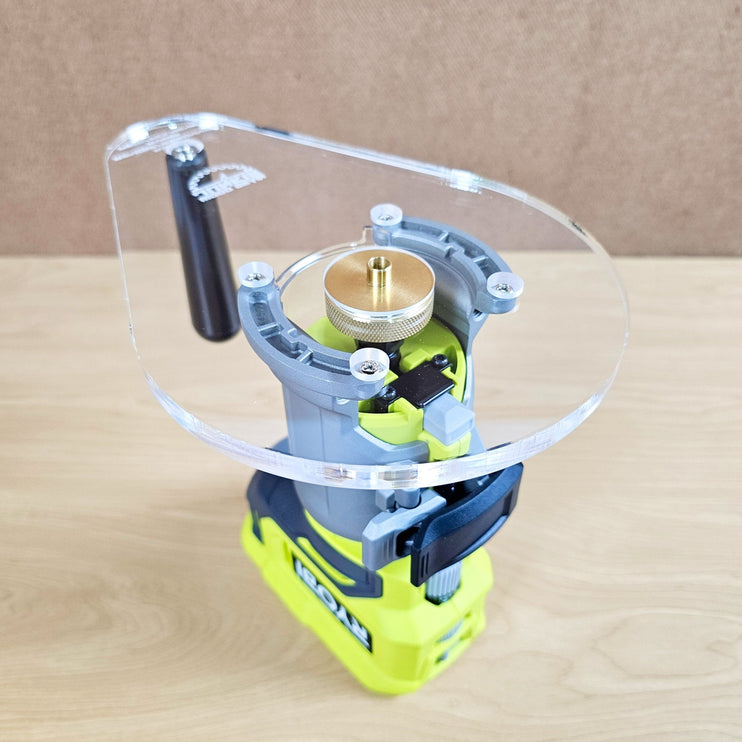 SINGLE GRIP Router Base Plate for Ridgid and Ryobi